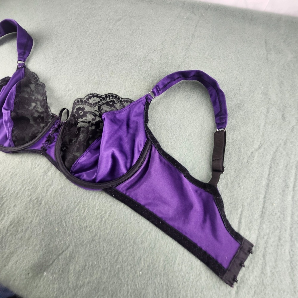 Vintage 90s Maidenform Heartstrings Fairy Corset Bra 34D 5300 Lace Whimsigoth - Picture 7 of 9